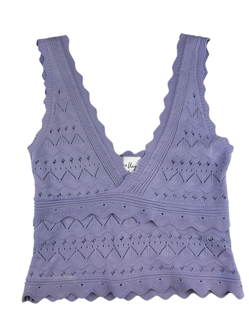 Polly Princess Polly Purple Sleeveless Blouse Women's Size M/L